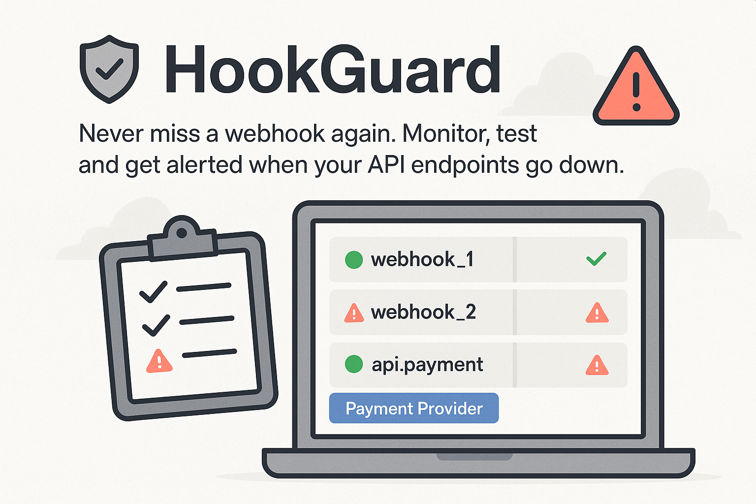 Webhook monitoring banner